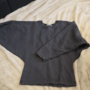 Zara Charcoal Batwing Sleeve Sweatshirt